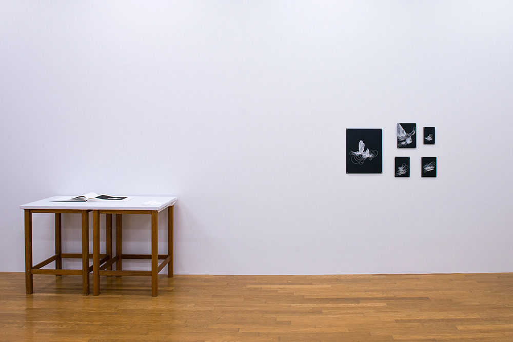 Vista da exposição, FAL - The Fine Art Laboratory Gallery, Universidade de Arte de Musashino, Tóquio, Japão