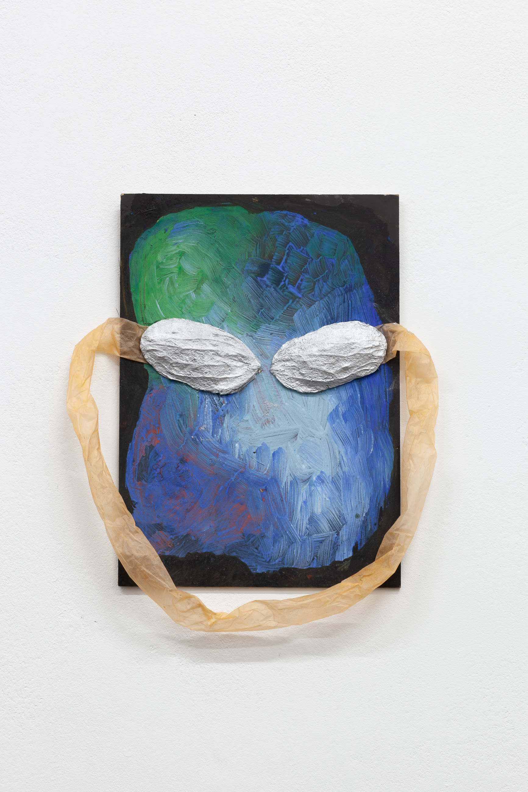 Sem Título , 2022
Tripa tingida, gesso, asfalto e têmpera s/ madeira
29,5 x 21 x 3 cm