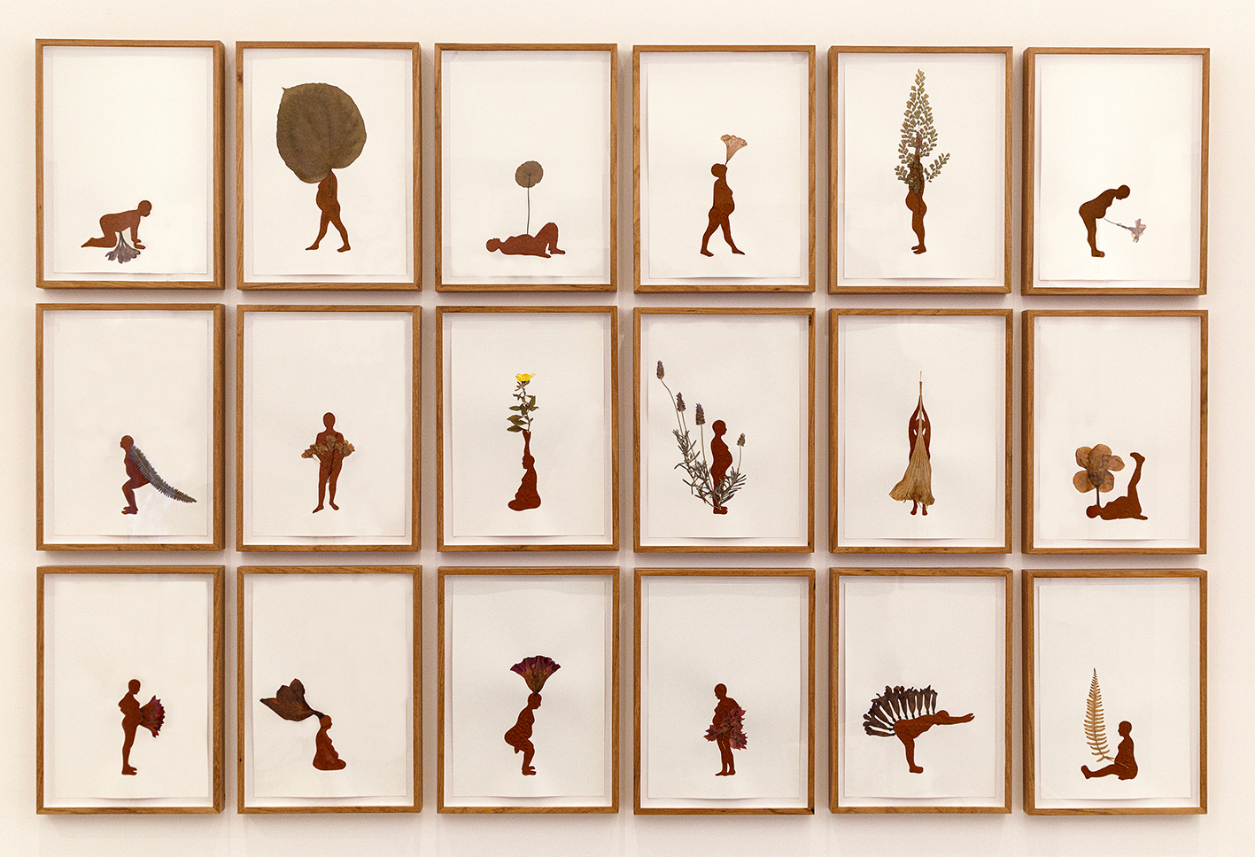 Flora, 2023
Earth, leaves, and flowers on paper
42 x 30 cm each
photo: Juliana Brito